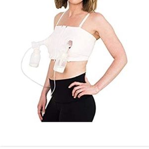 Hands free pumping bra